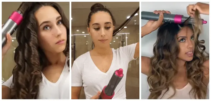 colllage of multiple girls using Pure AirCurl